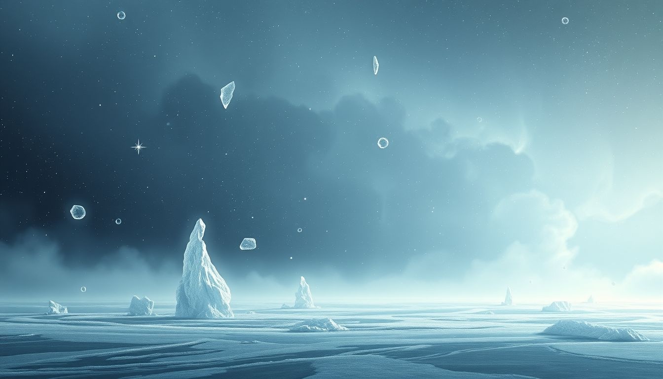 Een bevroren horizon symboliseert emotionele blokkades en stagnatie.