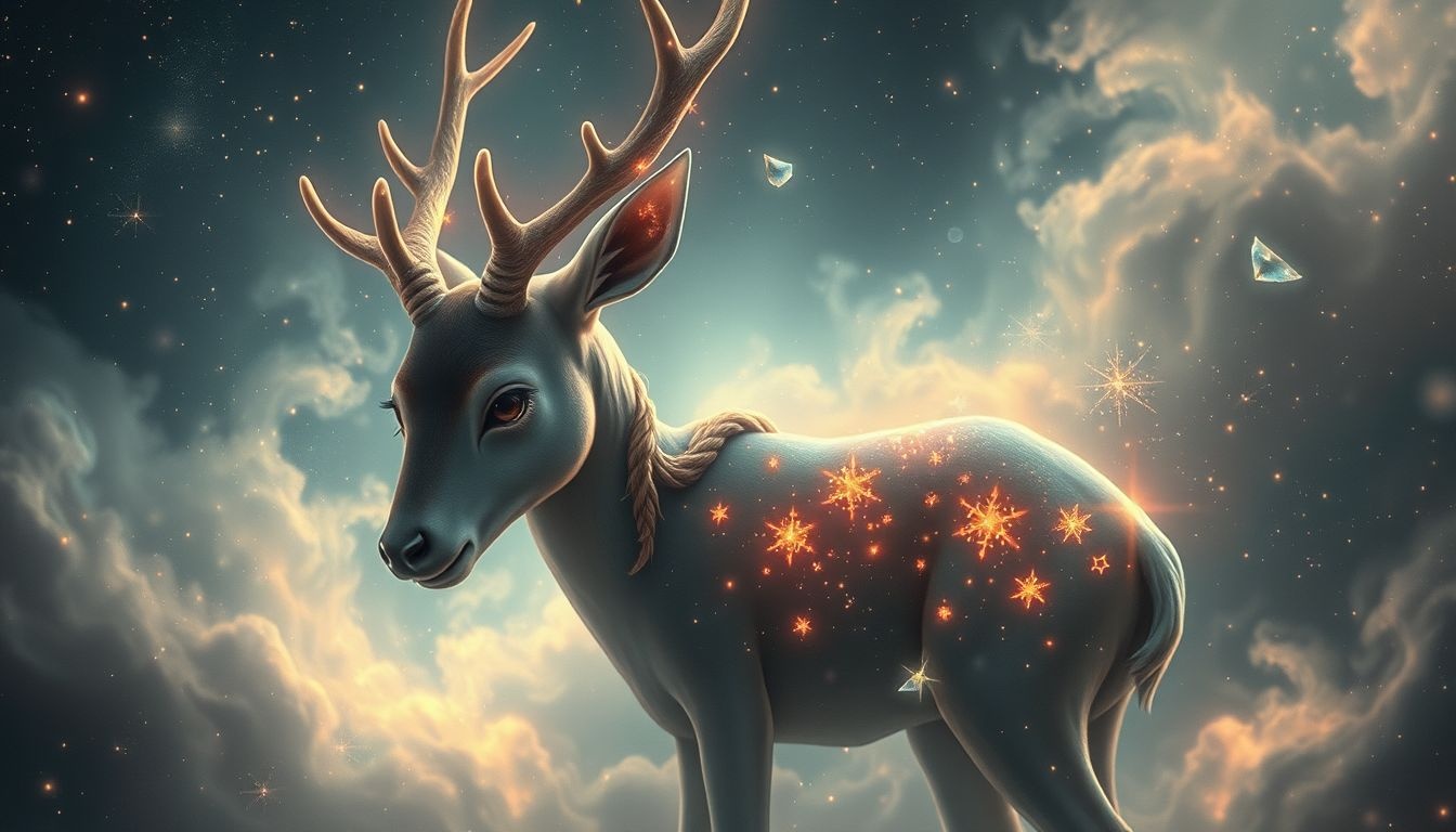 Een gewond ree symboliseert innerlijke kwetsbaarheid en emotionele pijn.