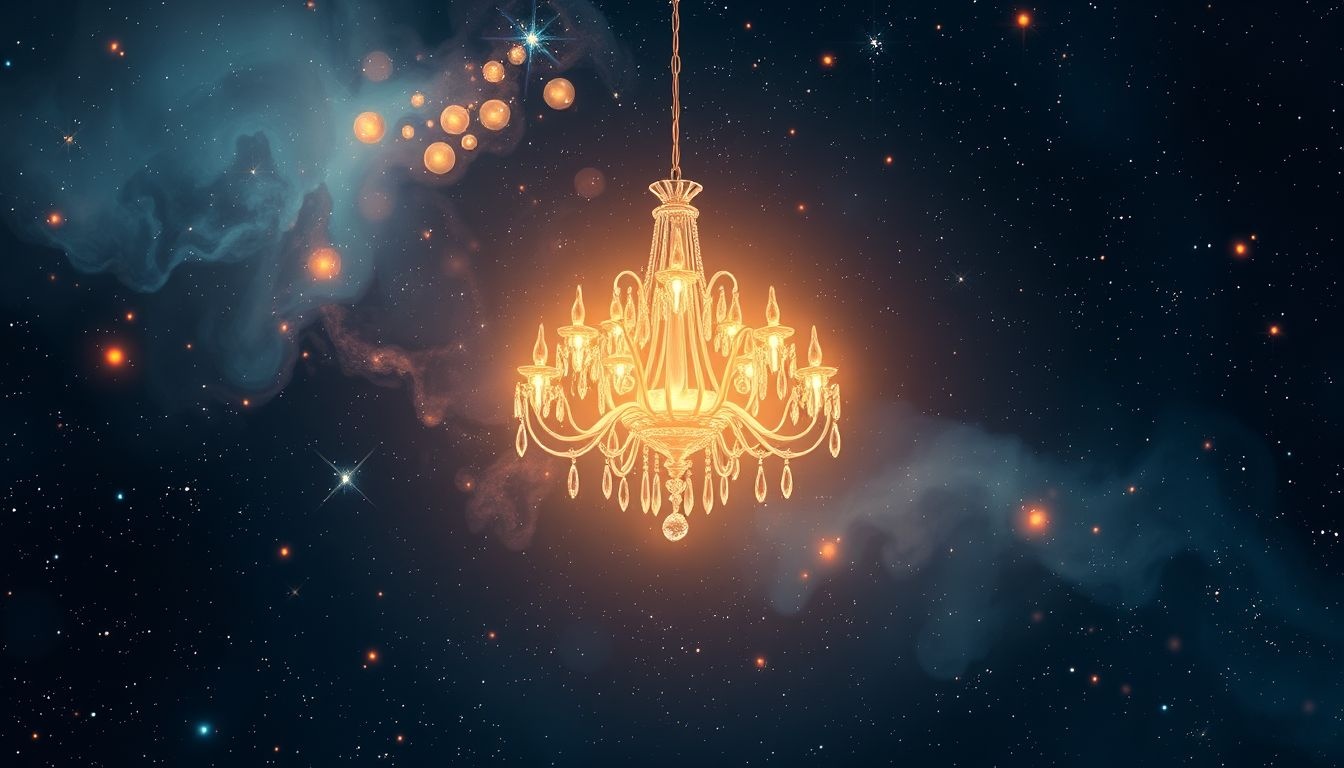 Een kroonluchter symboliseert vreugde en innerlijk licht in dromen.