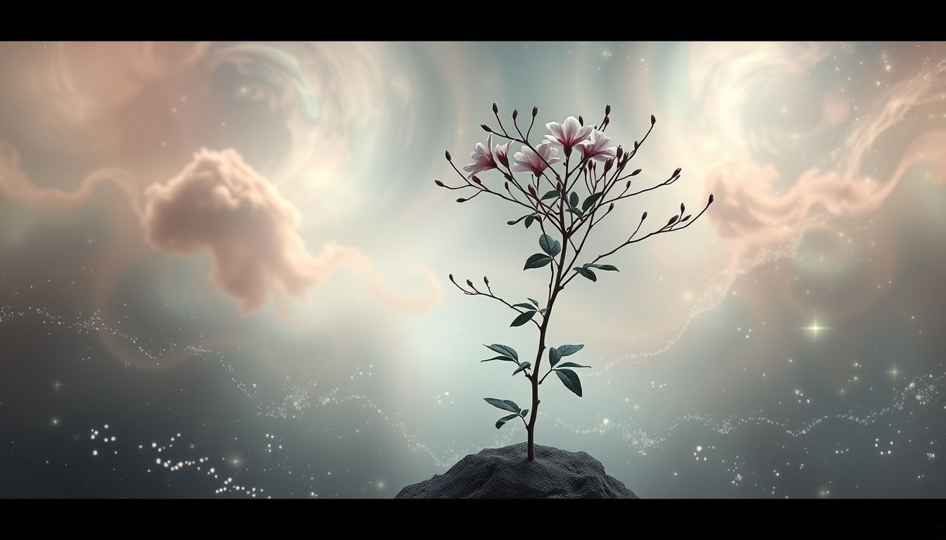 Een oleander zonder bloemen symboliseert verborgen emoties en stilte.