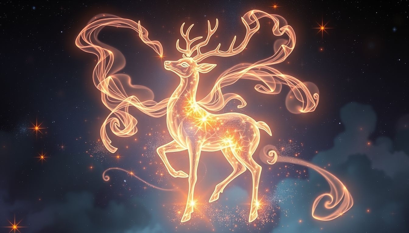 Een dansende ree symboliseert vreugde, vrijheid en zelfexpressie.