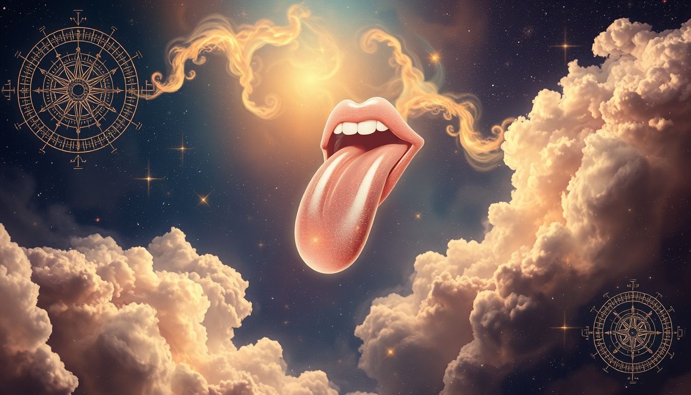 De tong symboliseert communicatie en emotionele expressie in dromen.