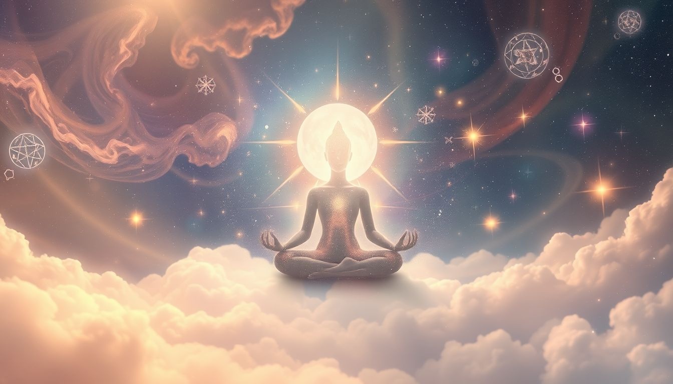Meditatie verdiept bewustzijn en onthult verborgen betekenis van aura-dromen.