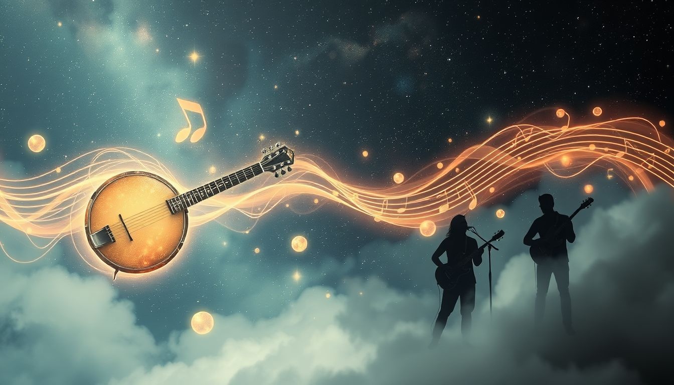 Dromen over banjo spelen symboliseert vreugde en gezamenlijke creativiteit.