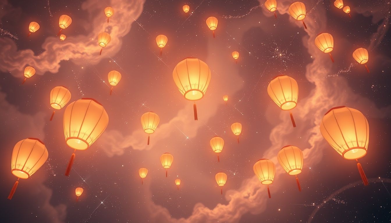 Chinese lantaarns symboliseren hoop en het najagen van idealen.