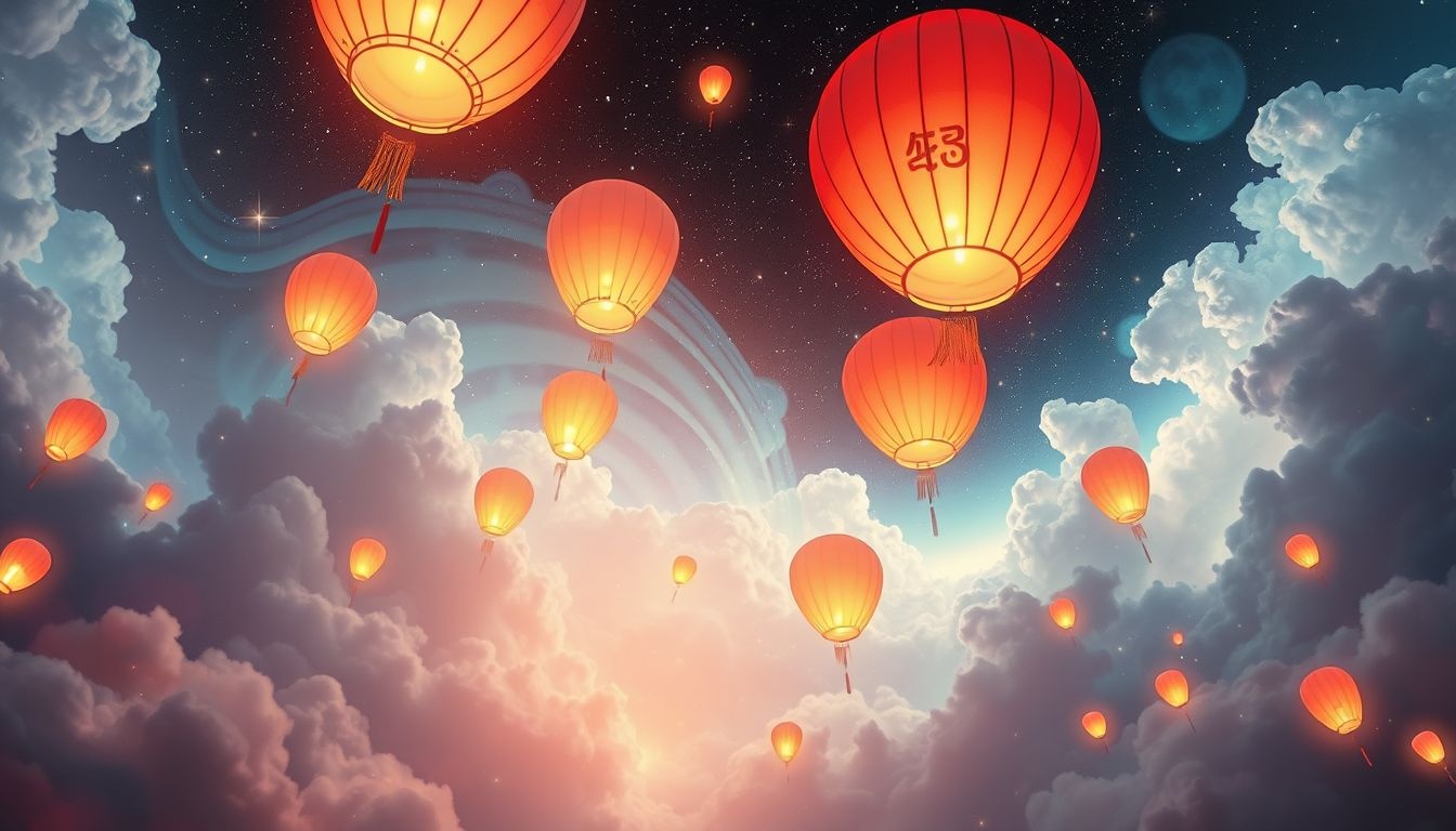 Dromen over Chinese lantaarns symboliseren vreugde en culturele expressie.
