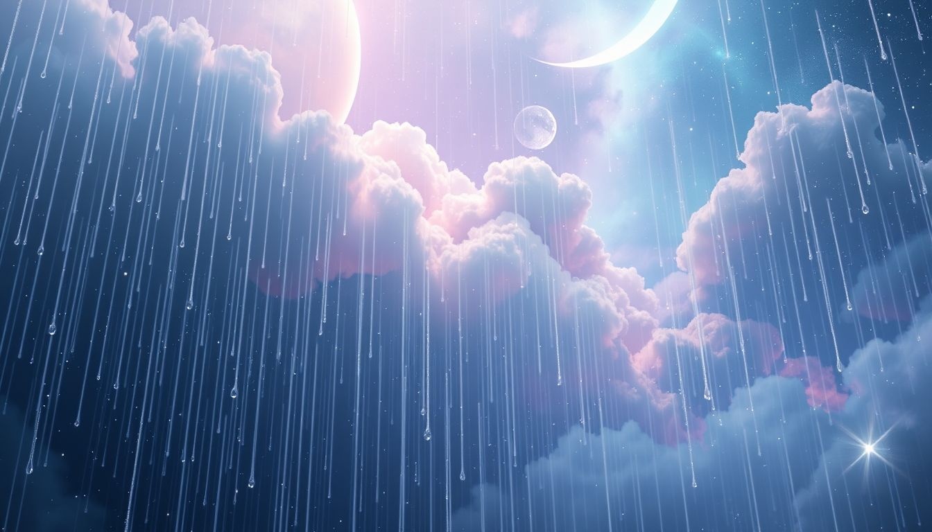 Dromen over een regenbui symboliseren vaak emotionele vernieuwing en reiniging.