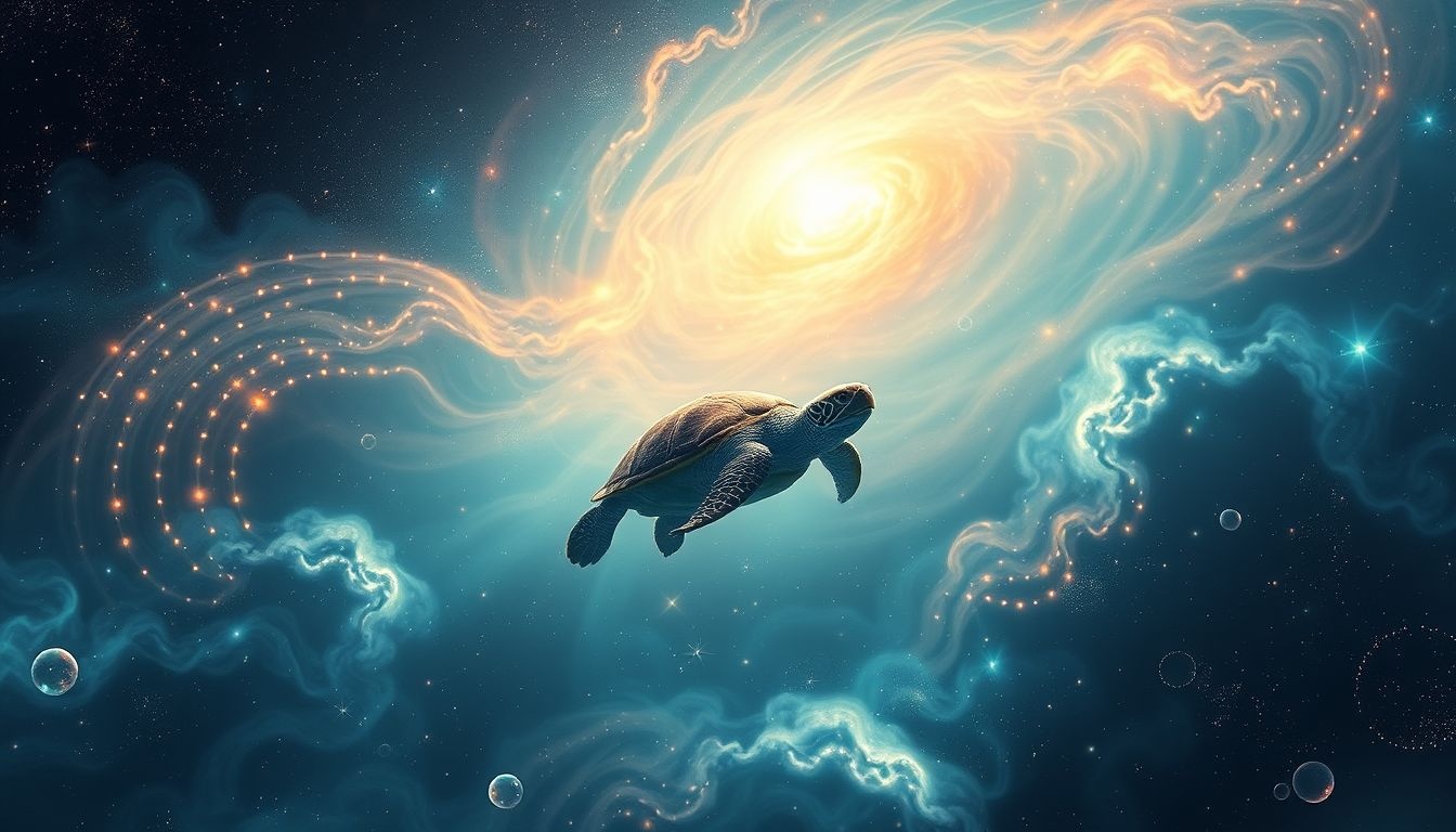 Dromen over een schildpad in de oceaan symboliseert innerlijke rust.