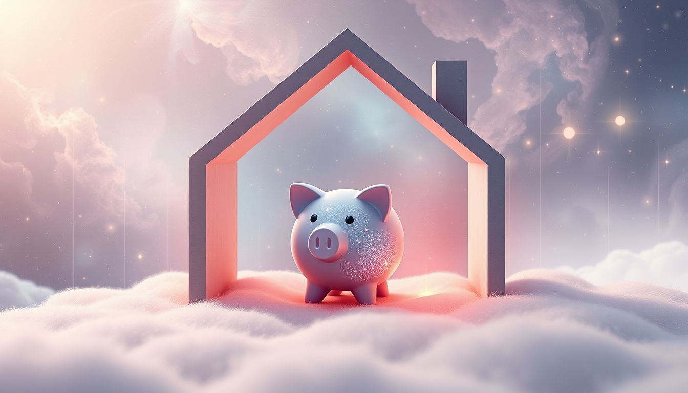 Dromen over spaarpotten symboliseren financiële stabiliteit en veiligheid thuis.