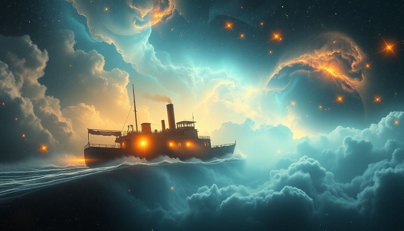 Dromen over stoomboot symboliseert vaak een duidelijke levensrichting.