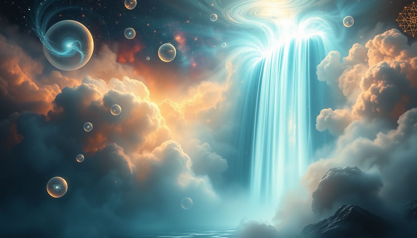Dromen over een stralende waterval symboliseert emotionele zuivering en vernieuwing.