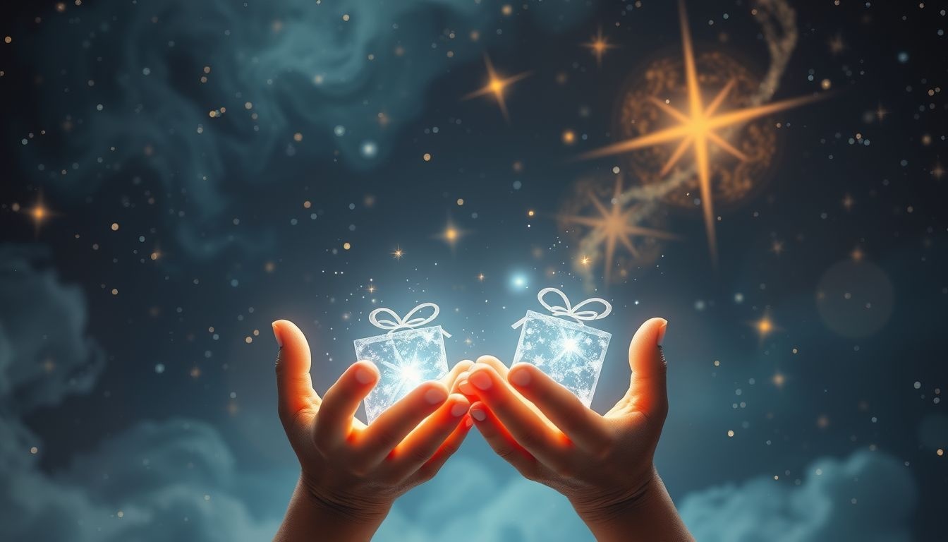 Dromen over cadeaus geven symboliseert vaak innerlijke vrijgevigheid en verbinding.