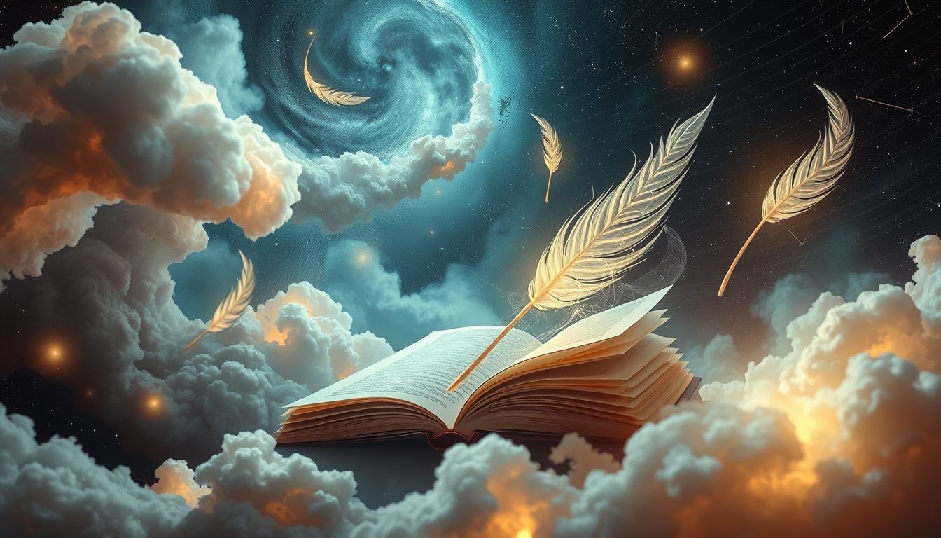 Dromen over schrijven symboliseren vaak creatieve self-expressie en ambitie.