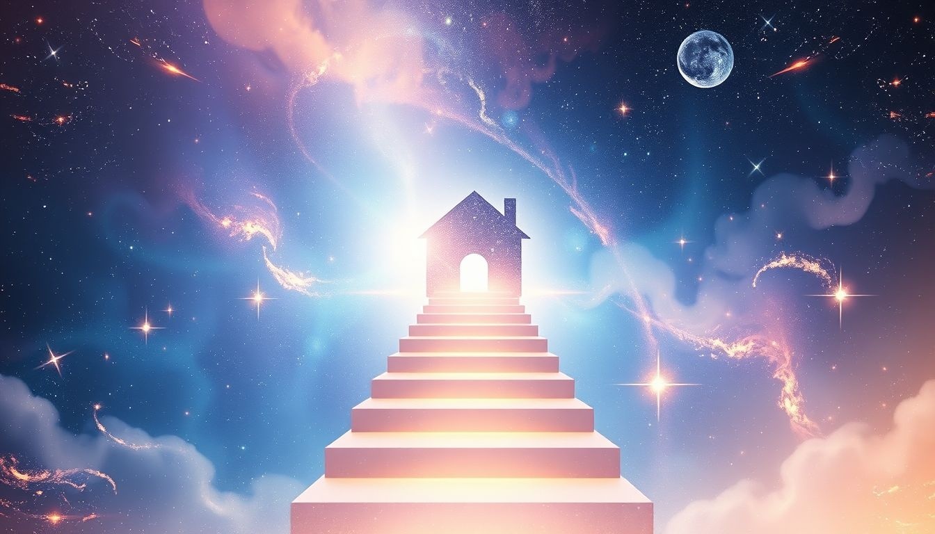 Dromen over wandelen naar een huis symboliseert innerlijke groei en thuiskomen.