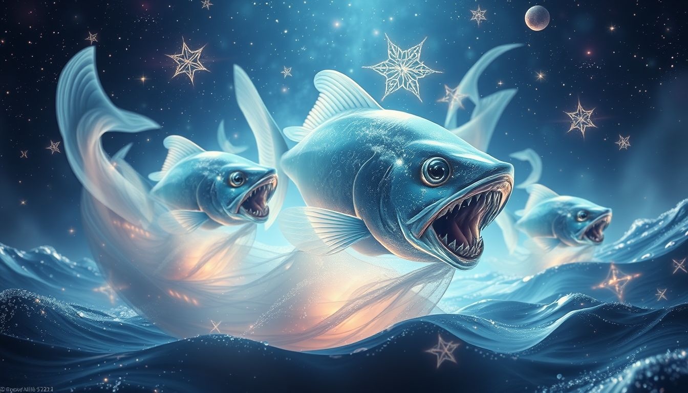 Dromen over piranha's symboliseren vaak angst voor aanvallen of bedreigingen.