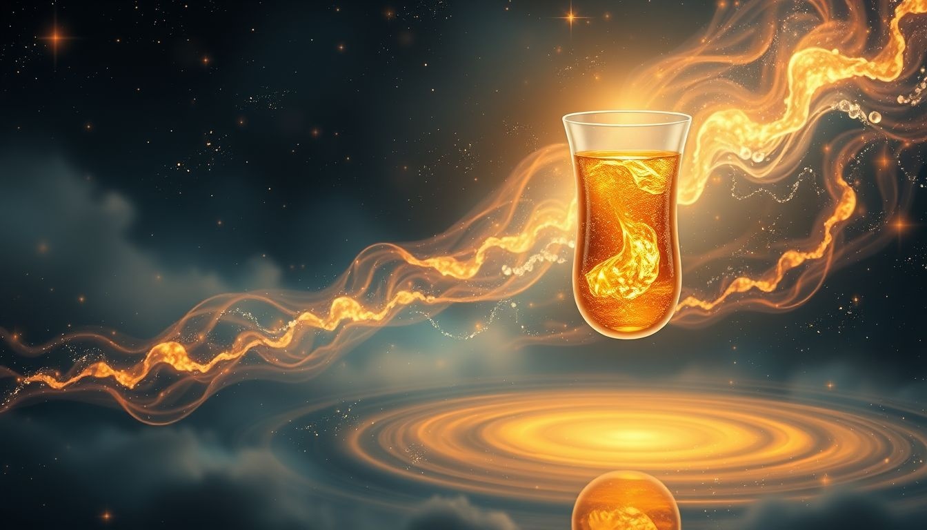 Brandewijn in nieuw glas symboliseert frisse kansen en vernieuwing.