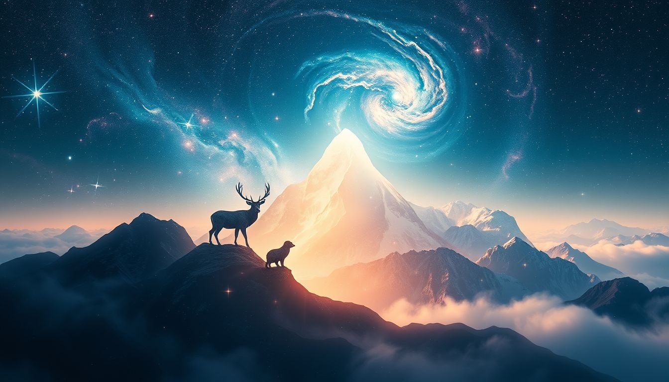 Dromen over bergdieren symboliseren innerlijke kracht en vrijheid.