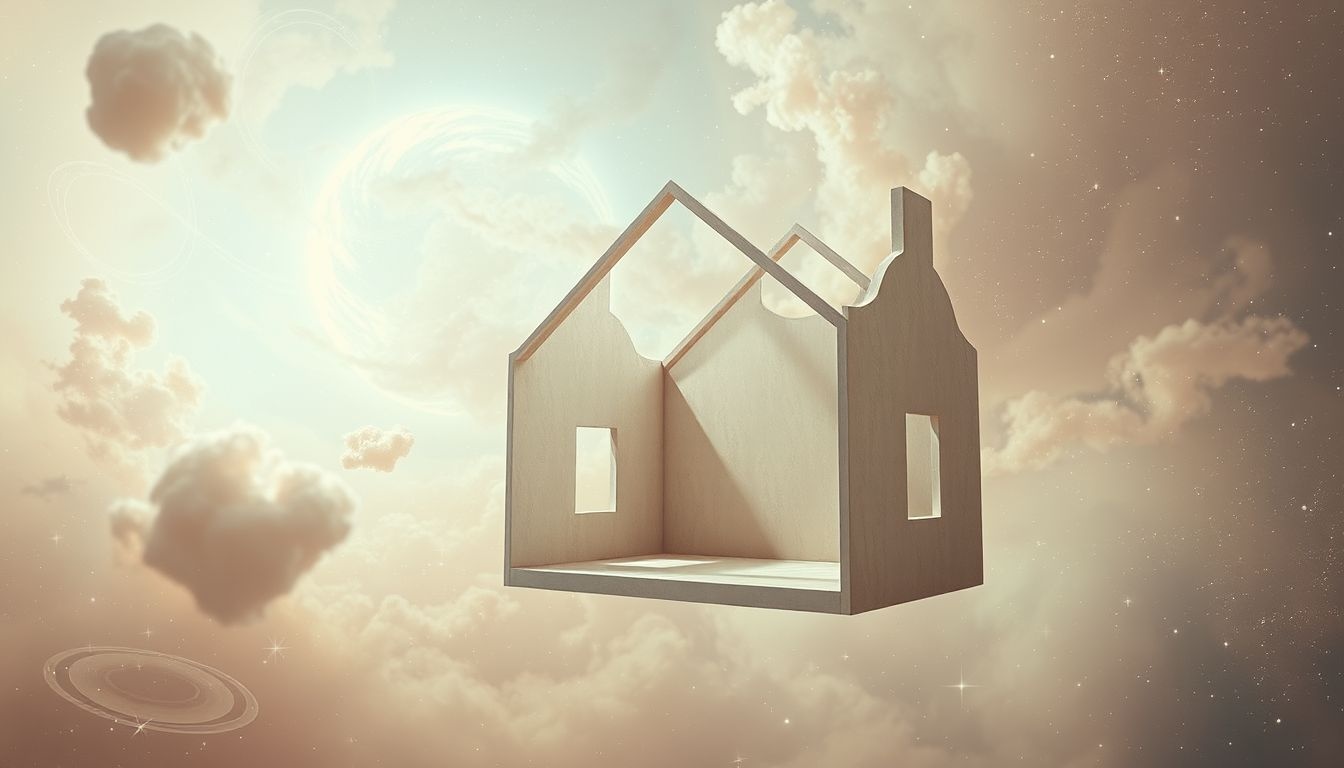 Een leeg huis symboliseert vaak gevoelens van verlies en onzekerheid.