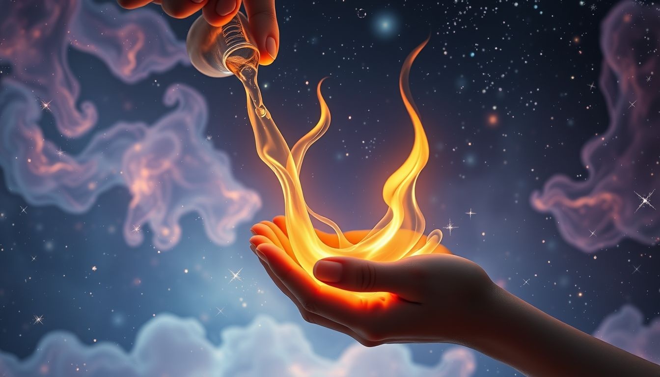 Dromen over verbranden met paraffineolie symboliseert innerlijke transformatie.