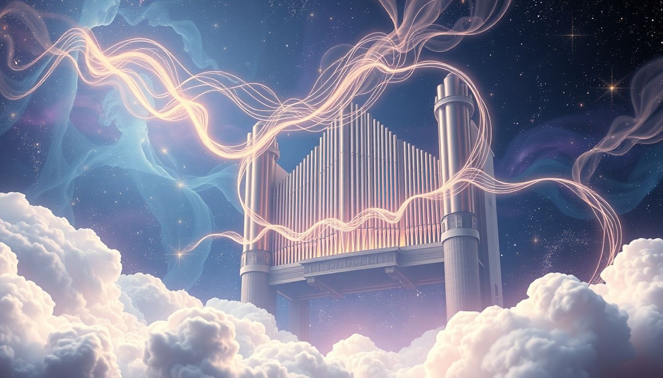 Het orgel symboliseert spirituele harmonie en innerlijke vrede.