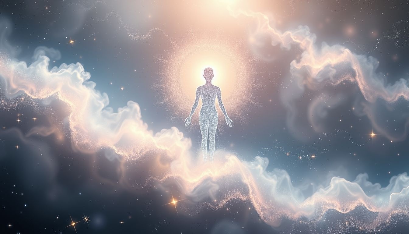 Een zilveren aura in dromen symboliseert spirituele zuiverheid en bescherming.