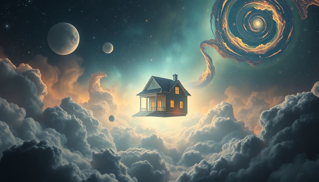 Een leeg huis in dromen symboliseert vaak innerlijke leegte of verandering.