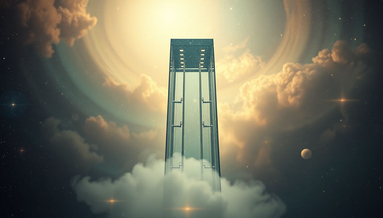 Een glazen lift symboliseert transparantie en openheid in je leven.