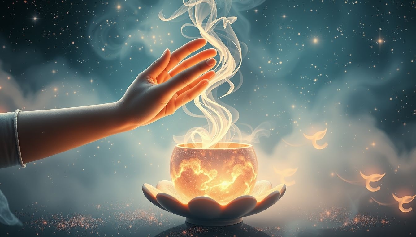 Een schoon wierookvat symboliseert zuivering en nieuwe spirituele inzichten.
