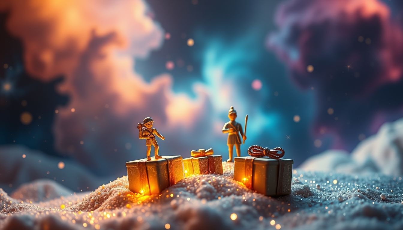 Droom 17 symboliseert bescherming en nostalgie door tinnen soldaten cadeau.