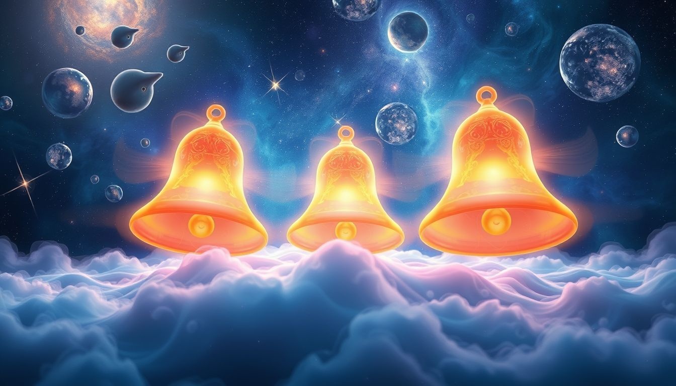 Een harmonieuze bel symboliseert innerlijke rust en spirituele balans.