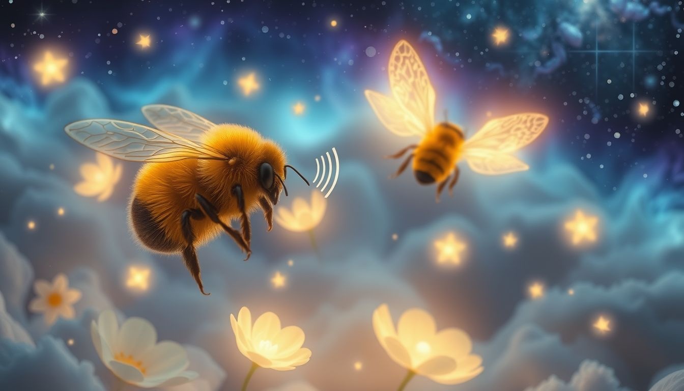 Een hommel in dromen symboliseert hard werken en doorzettingsvermogen.