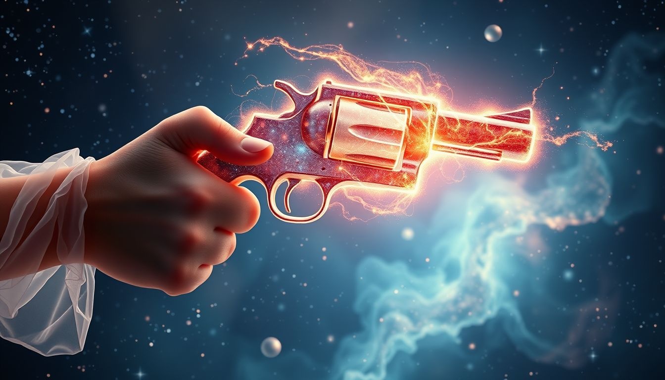 Dromen over een revolver symboliseren vaak macht en controleverlies.