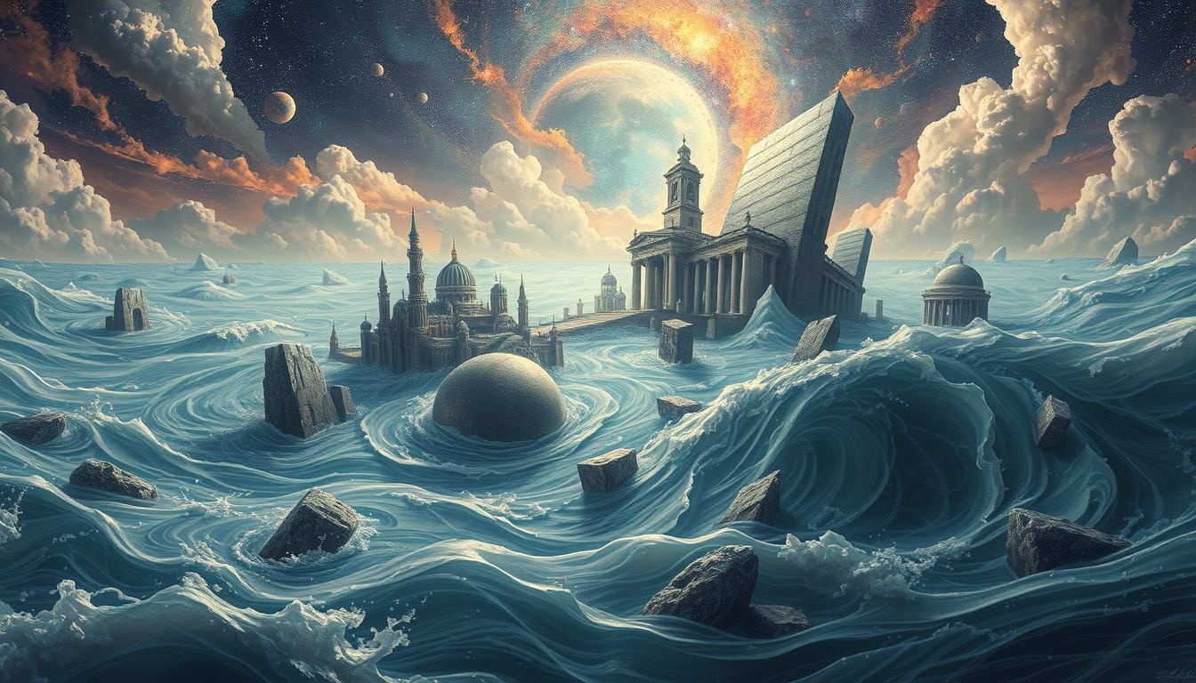 Overstromingsdromen symboliseren vaak emotionele overweldiging en grote veranderingen.