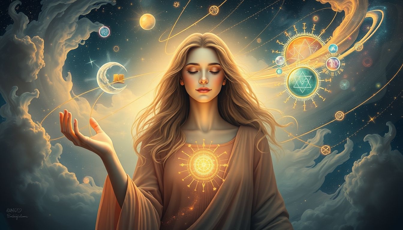 Een geleerde vrouw in dromen symboliseert wijsheid en steun.