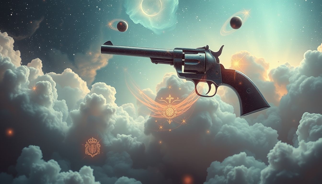 Een erfstuk-revolver symboliseert familiegeschiedenis en verborgen kracht.