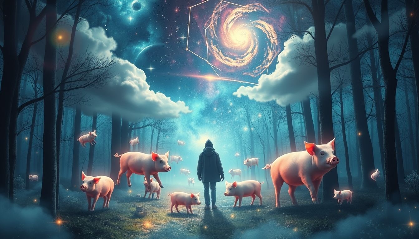 Een varkenherder in het bos symboliseert verborgen innerlijke kracht.