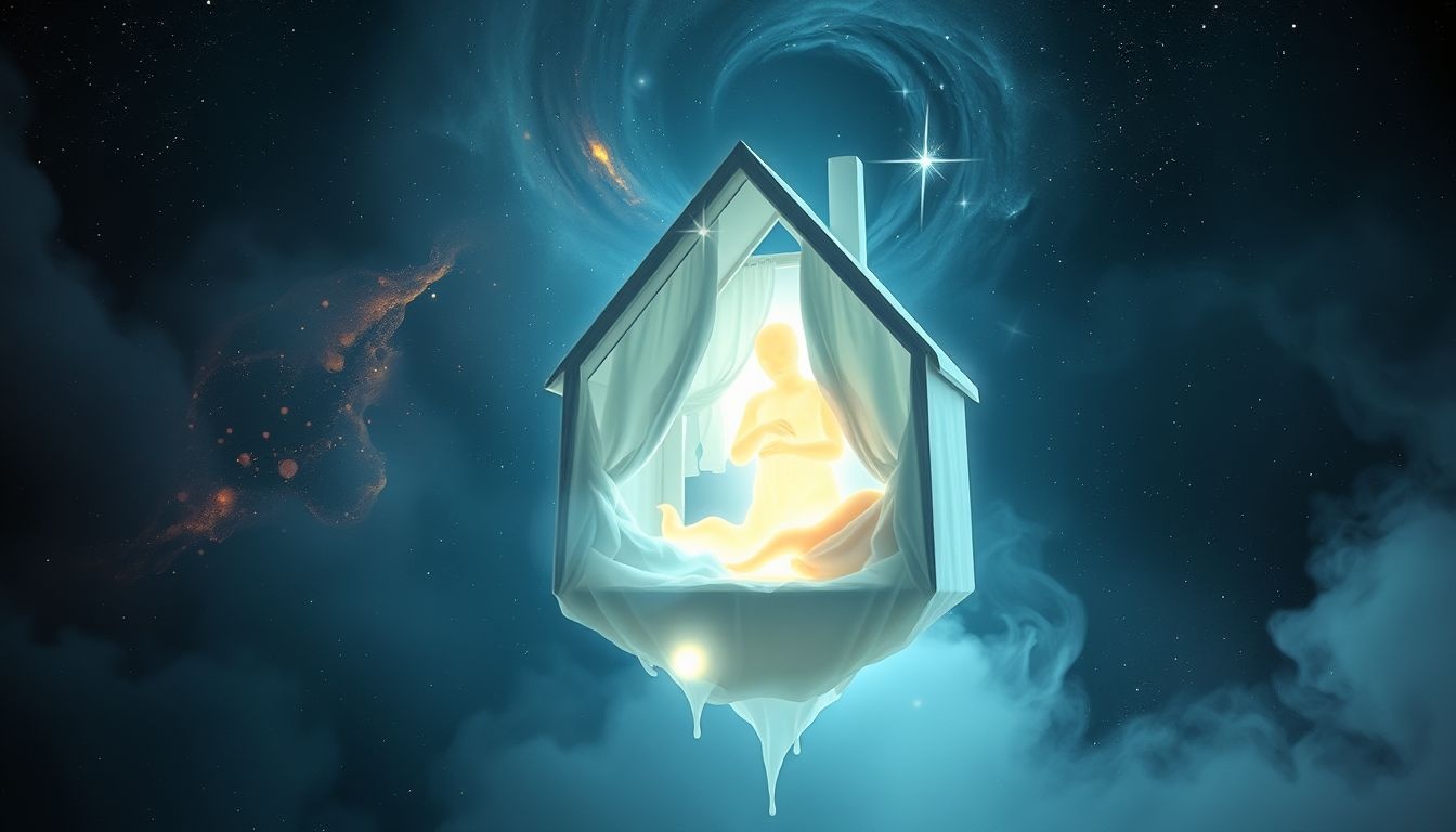 Een lijk in huis symboliseert onopgeloste conflicten en geheimen.
