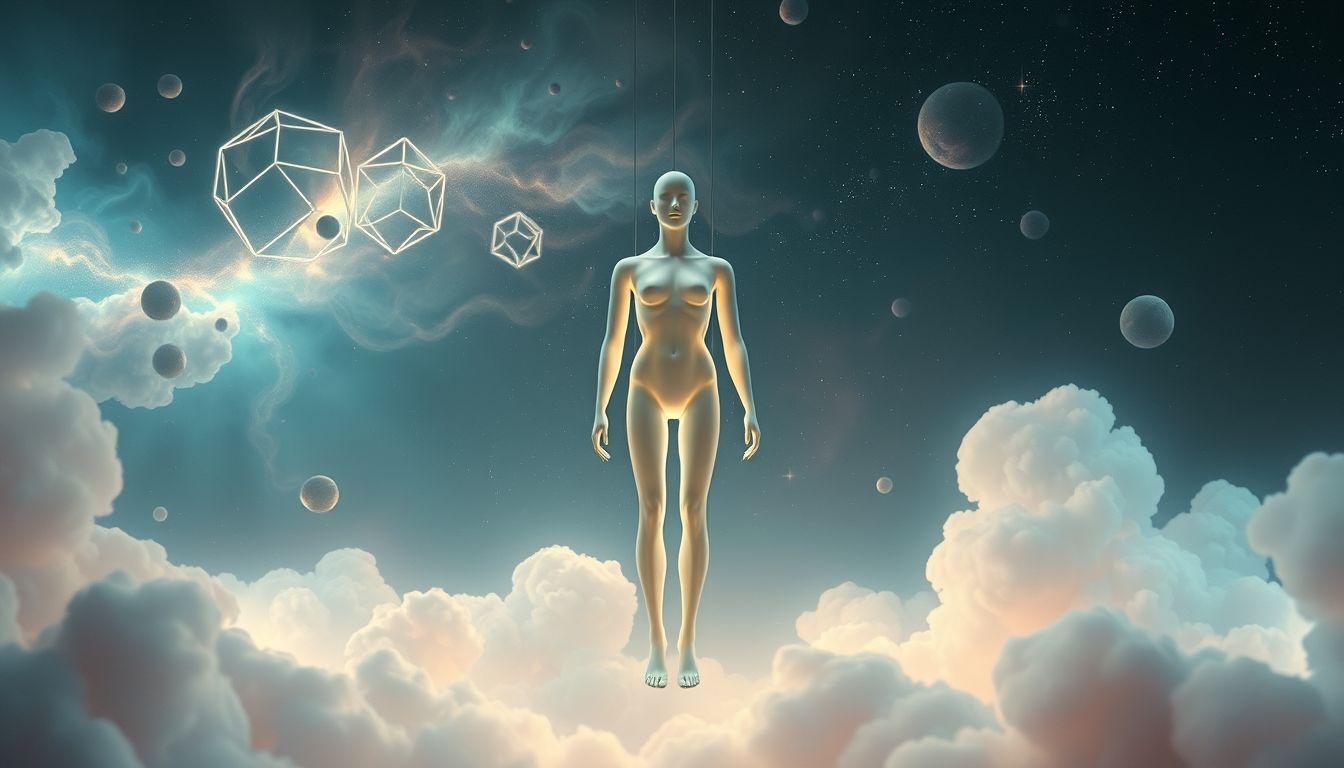 Een futuristische etalagepop symboliseert verlangen naar vooruitgang en transformatie.
