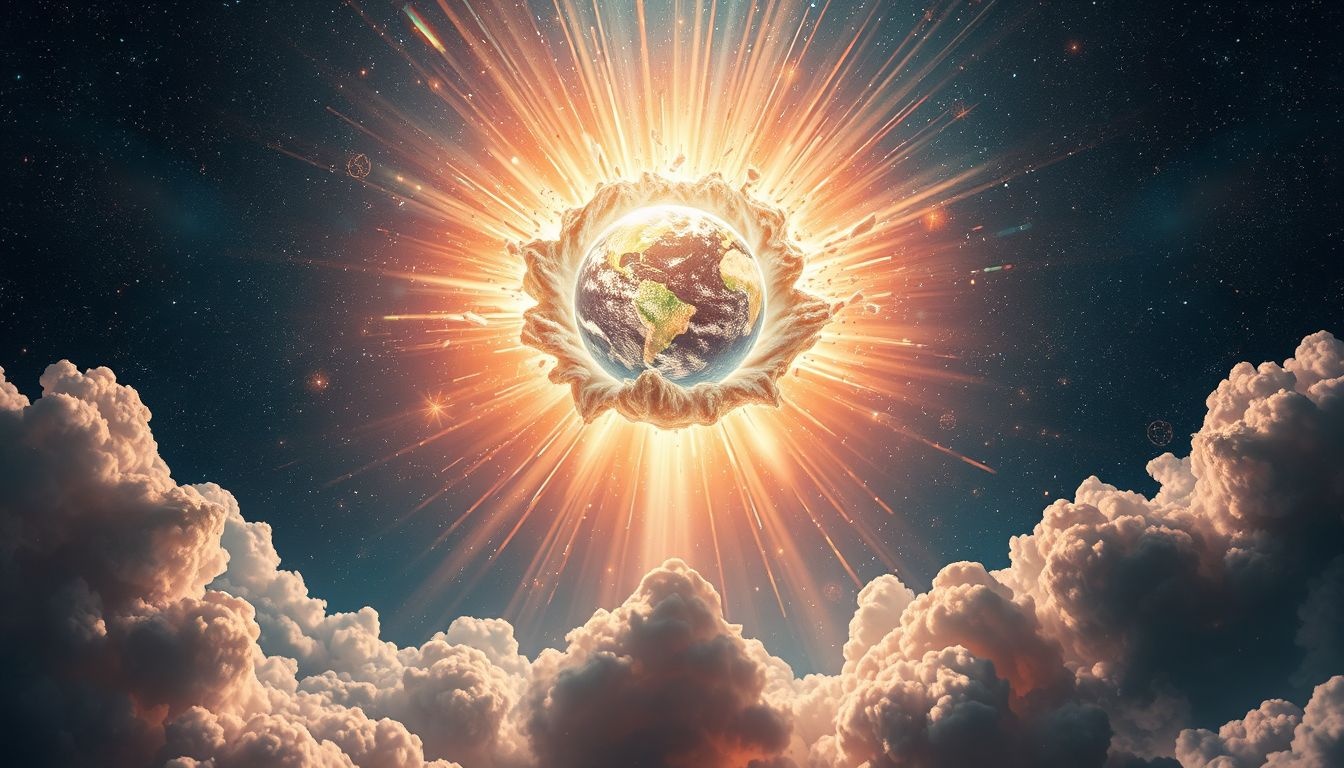 Een ruimte-explosie in een droom symboliseert diepgaande innerlijke transformatie.