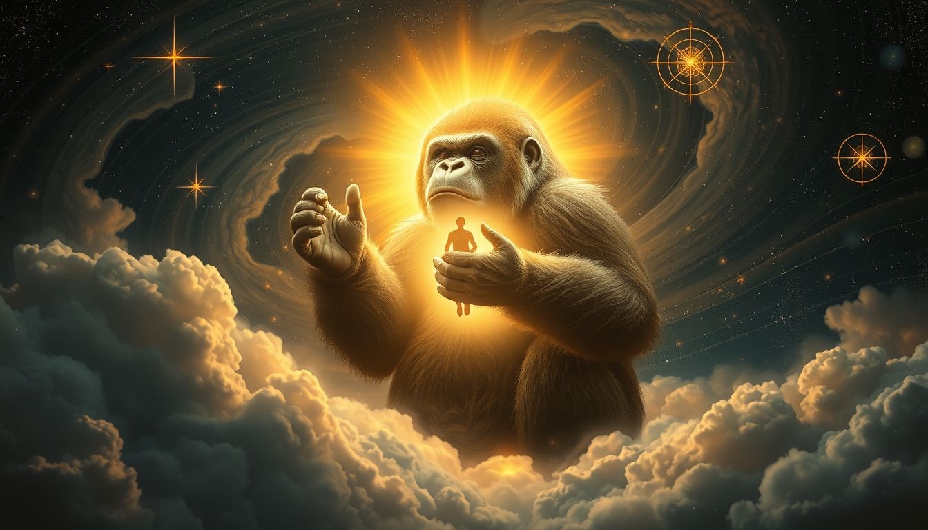 Een gorilla in je droom symboliseert helende kracht en bescherming.