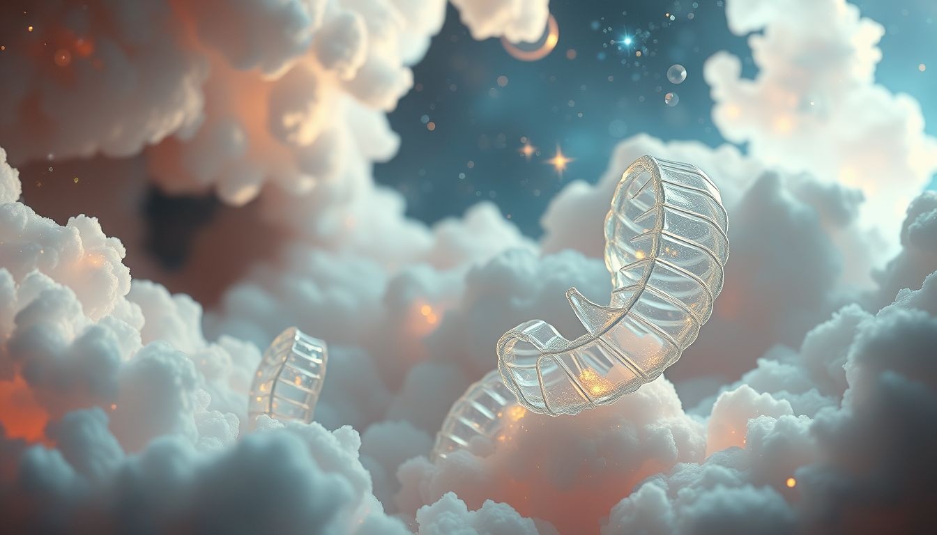 Ribben van glas symboliseren kwetsbaarheid en transparante emoties in dromen.