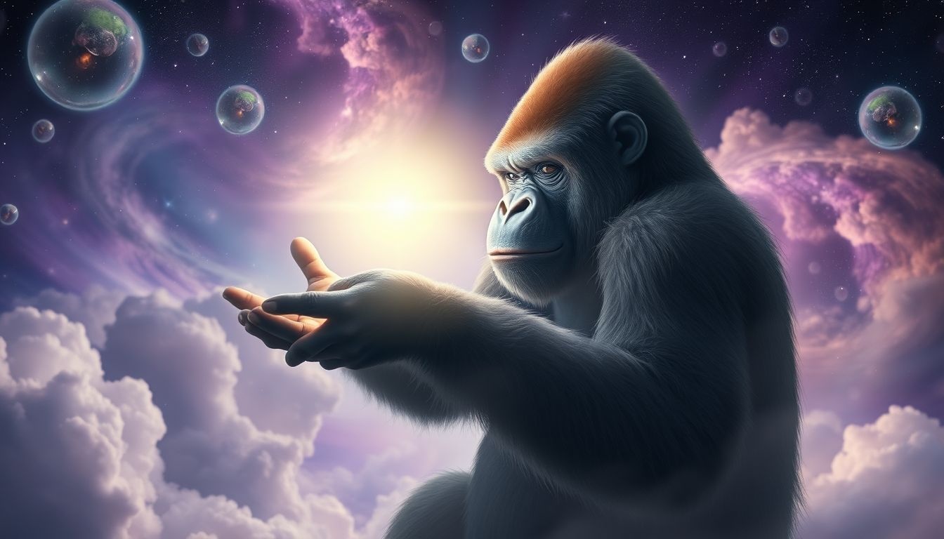 Een gorilla in je droom symboliseert kracht en vergeving.