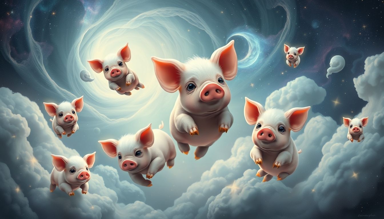 Meerdere biggetjes in dromen symboliseren diversiteit en nieuwe mogelijkheden.