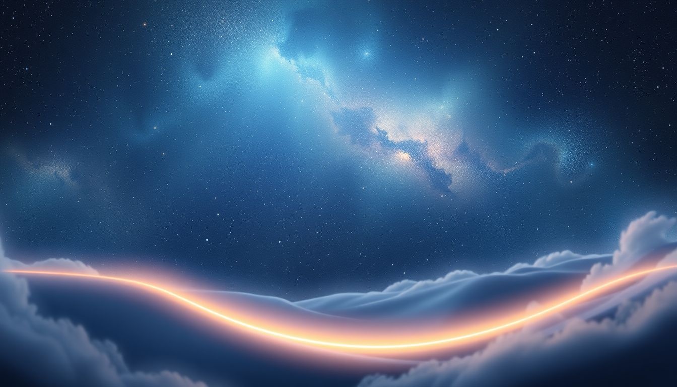 Een kromme horizon symboliseert vaak nieuwe onbekende levensrichtingen.