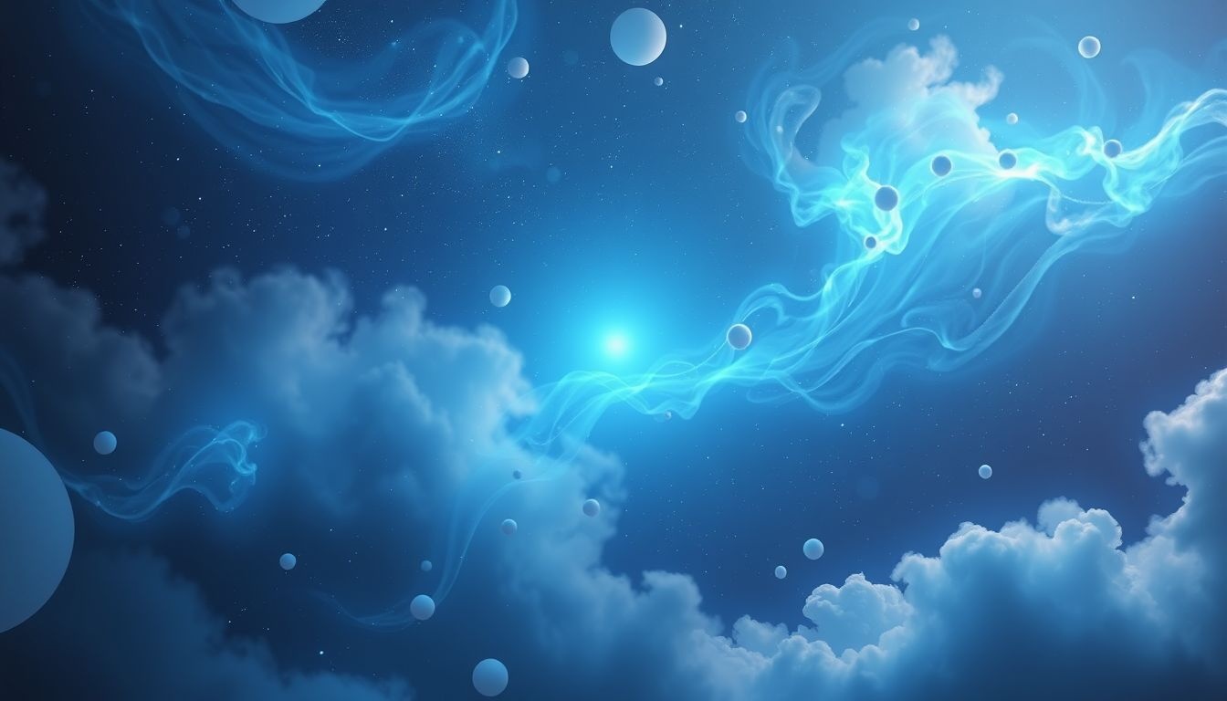 Een blauwe aura in dromen symboliseert innerlijke rust en helderheid.