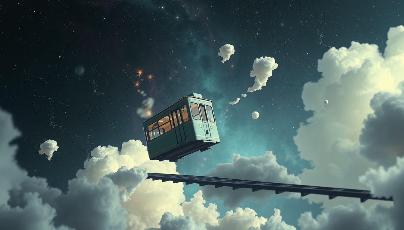 Een ontspoorde tram in dromen symboliseert verlies van controle.