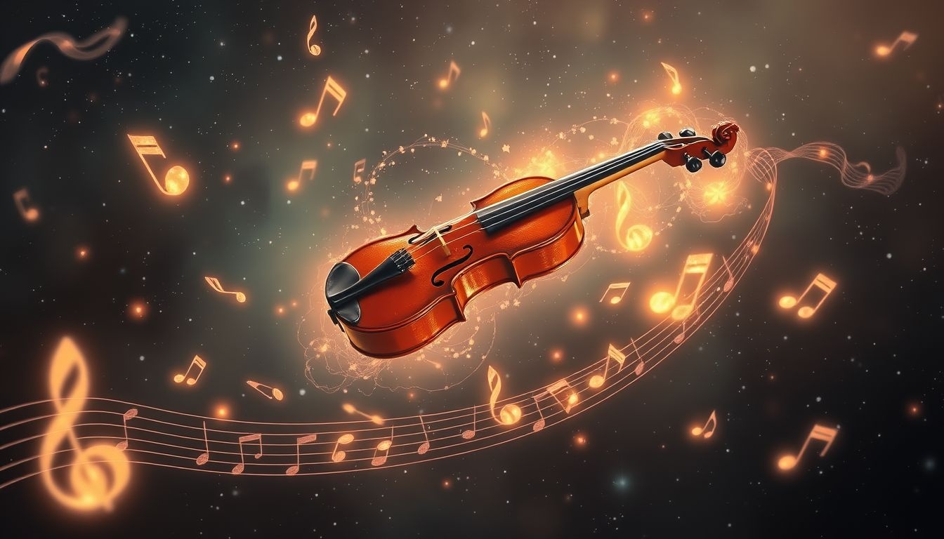 Een vioolconcert in open lucht symboliseert vrijheid en expressie.