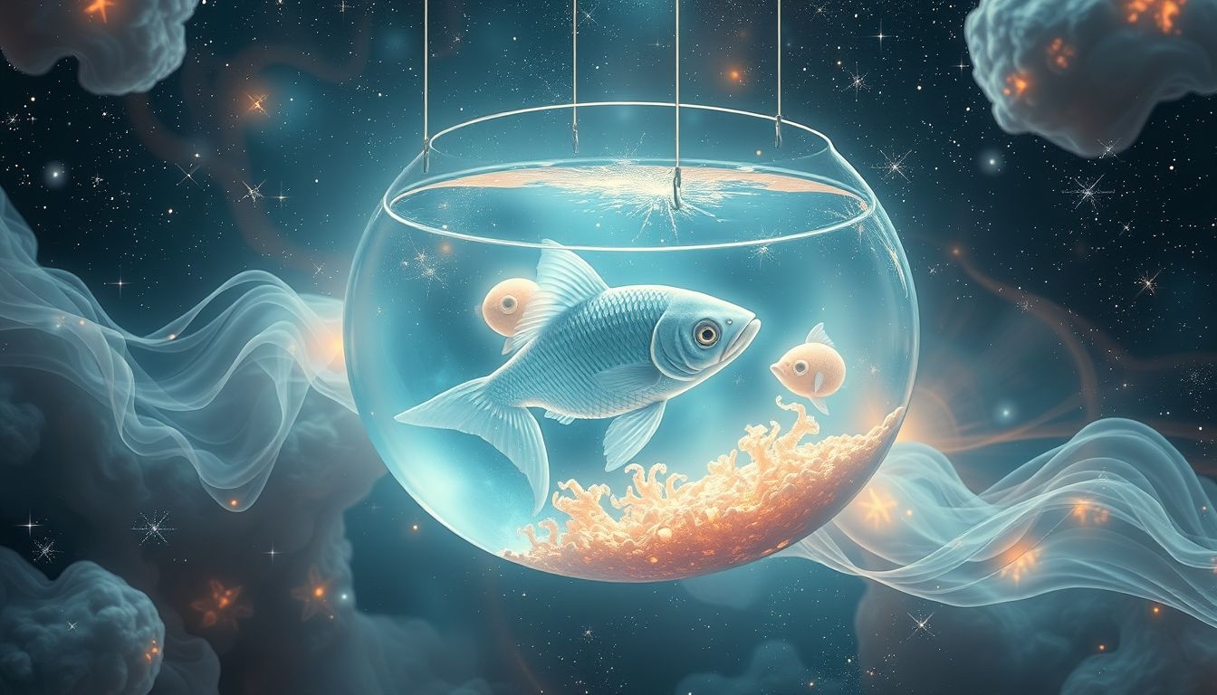 Een aquarium met piranha's symboliseert beheersing van agressieve emoties.