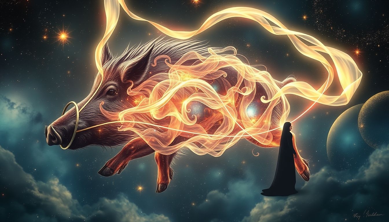Dromen over het Erymanthische everzwijn symboliseren innerlijke kracht en beheersing.