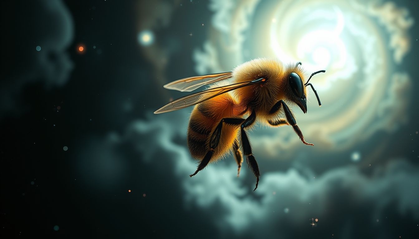 Een dode hommel in dromen symboliseert verloren energie of kansen.